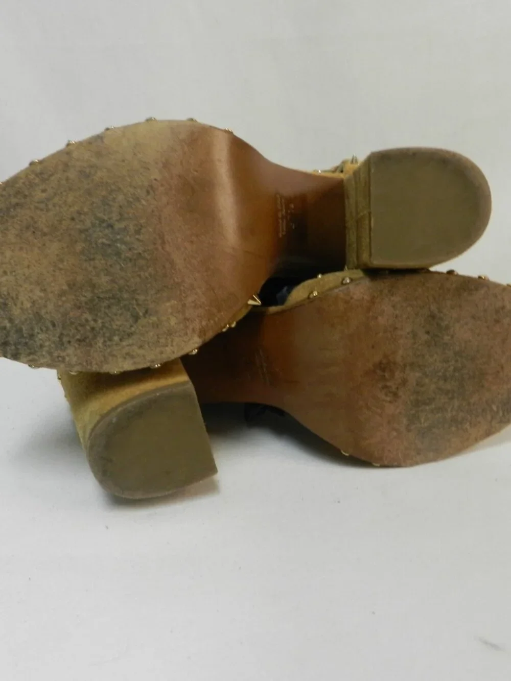 Laurence Dacade Suede Studded cutout pumps boots sandals Italy Size 37.5 US  7.5